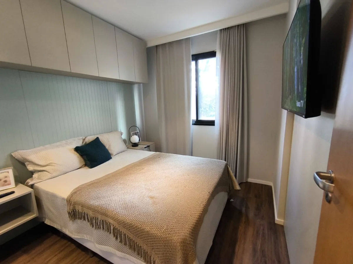 Quarto do apartamento decorado